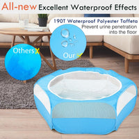 Pawaboo Small Animal Playpen, Waterproof Portable Pet Cage Tent - C-Light Blue / 1 - image 4