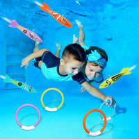Korlon Tec Pool Toys for Kids Ages 4-8-12 - rings and torpedo - image 3