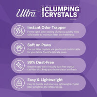 Ultra Clumping Micro Crystals Cat Litter - Dust Free, Soft on Paws, Fragrance Free - 5 Lbs.