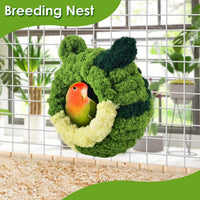 KATUMO Bird Nest, Small Sun Conure Breeding House Parrotlet Snuggle Hut Lovebird Bed for Conure - S (Green) - image 4