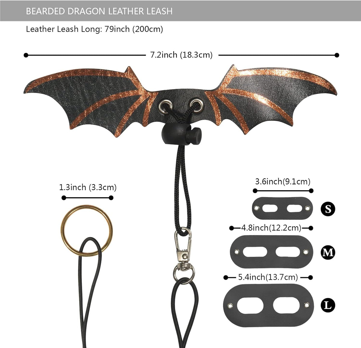 Bearded Dragon Leash and Harness Set, Beardie Carrier - Leopard Pattern - image 4