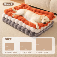 SOMAHE Soft Faux Fur Cat Blanket, Washable - 39"L x 31"W Inches / Vibrant Orange - image 3