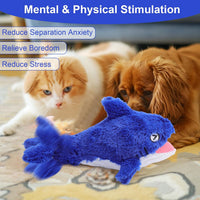 Mity rain Interactive Lobster Dog Toy – Essentials for Dogs - Shark - image 3