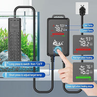 AQQA Aquarium Heater 800W Large Fish Tank Heater for 80-230 Gallon Tank Submersible Heater for Aquarium Betta Fish Heater with Adjustable Temp Range 59-93℉ (AQ136-800W for 80-230Gal)