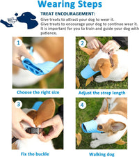 LUCKYPAW Soft Duck Silicone Dog Muzzle for Small Medium Dogs Poodle - S / Blue - image 4