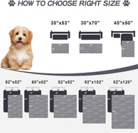 Smiry Waterproof Dog Bed Cover - Grey/Dark Grey / Lattice / 30x70 Inch (Pack of 2) - image 4