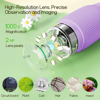 WINWEND Kids Microscope Pocket Microscope 1000X Portable Microscope - Purple - image 4