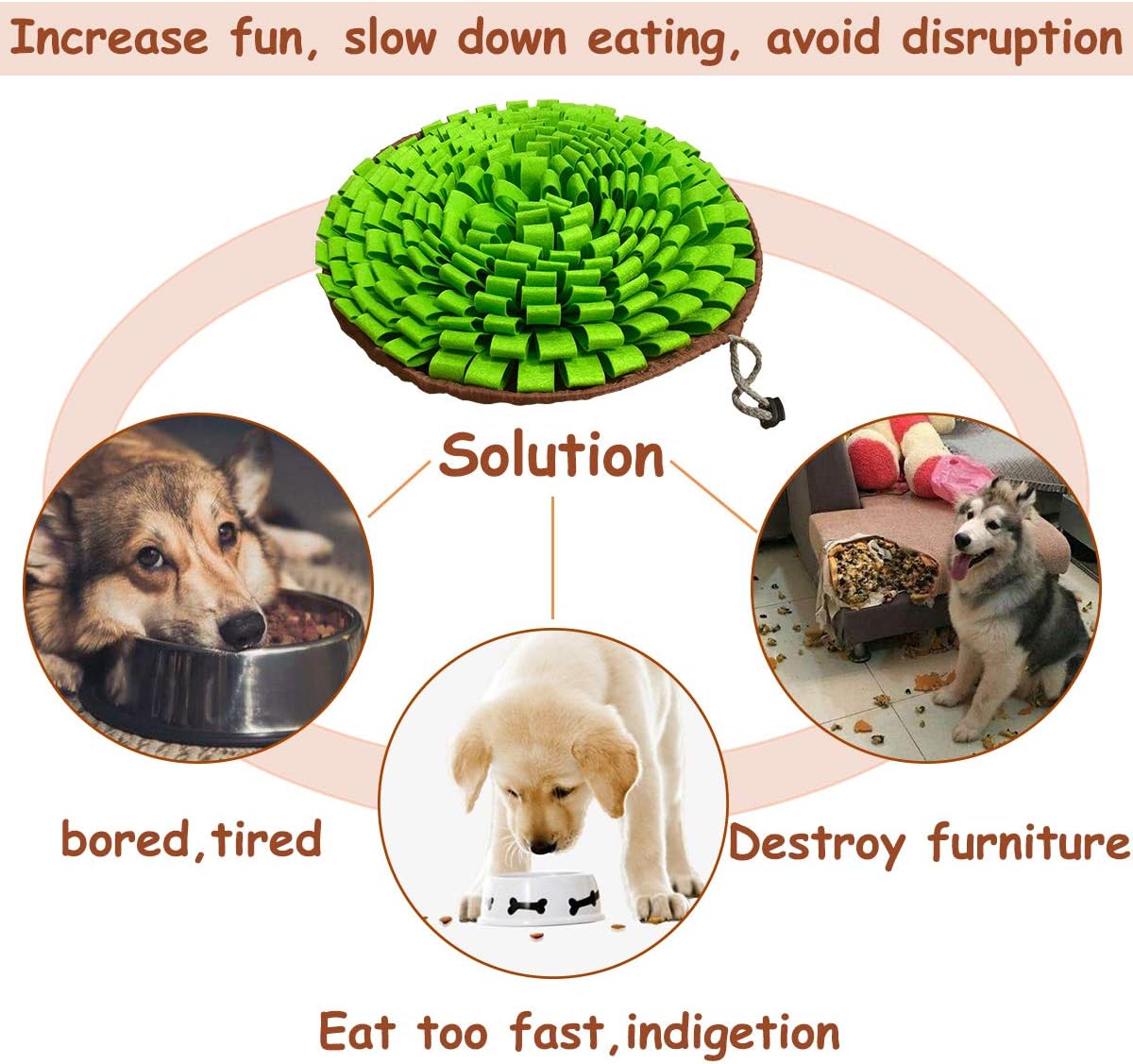 Dog Snuffle-Mat Slow-Feeder-Bowl - Single - image 4