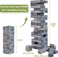 ApudArmis Giant Tumble Tower - XL-Over 5FT / Gray - image 3