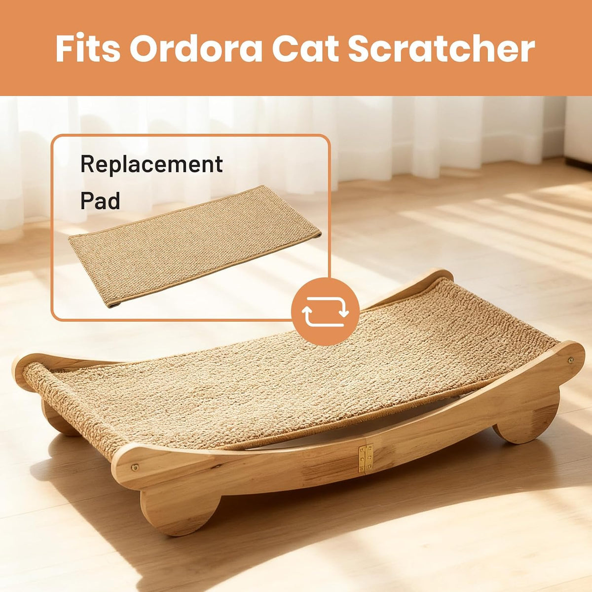Extra Large 31.5" Cat Scratcher Bed - 31.5" Extra Large Cat Scratcher Mat - image 2