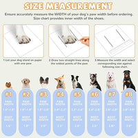 Dog Shoes for Large Small Medium Dogs, Dog Snow Boots Winter, Dog Booties and Paw Protectors to Prevent Licking, Anti-Slip Dog Shoes with Reflective for Hot Pavement,Hardwood Floors, Hiking (Size 3)
