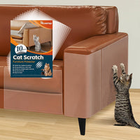 16 Pack 17"x11.8" Cat Scratch Furniture Protector for Leather Couch – Essentials for Cats - 10 Pack-17×11.8in