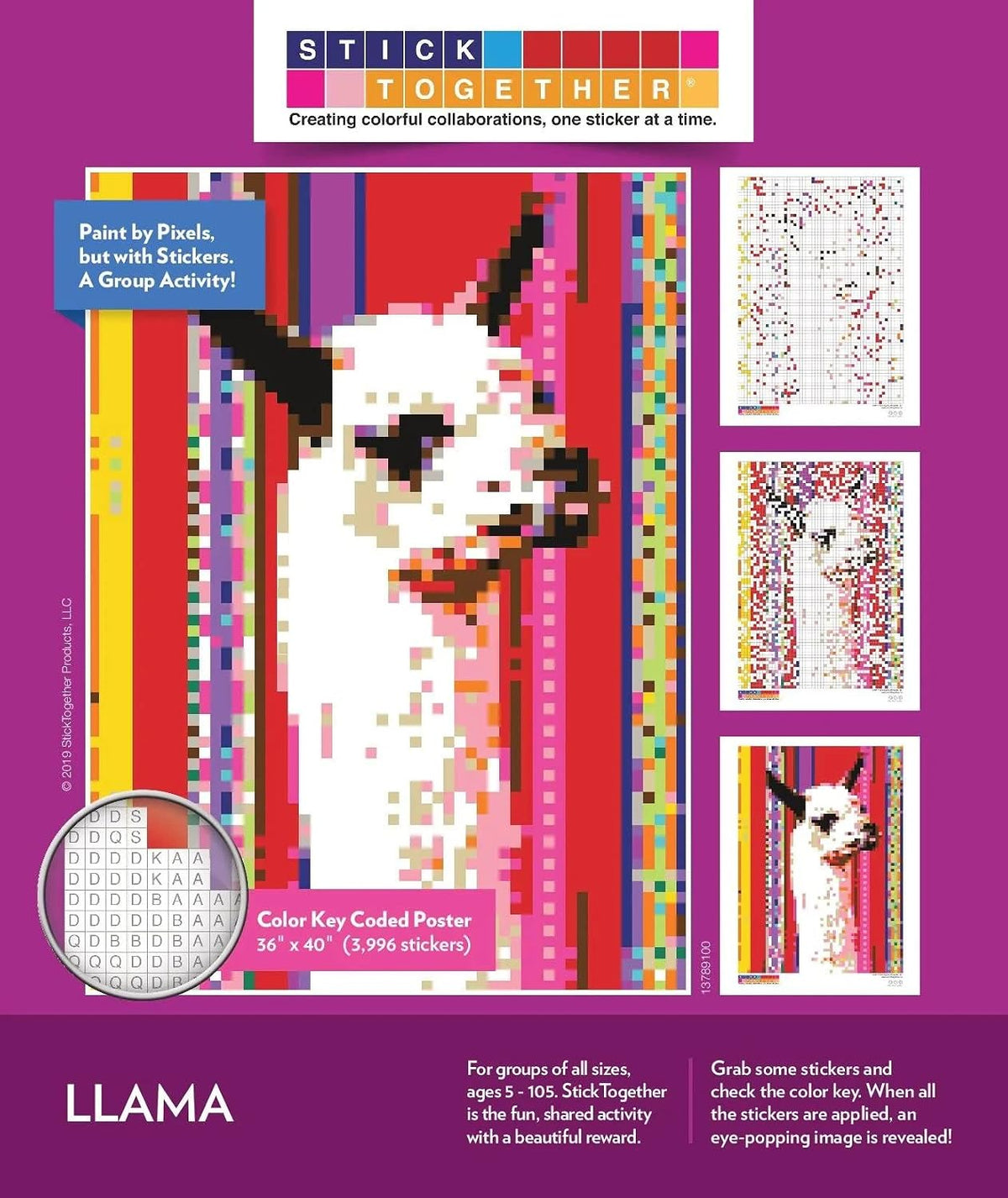 StickTogether Starry Night mosaic sticker poster kit, 40 x 36 inch - view 7