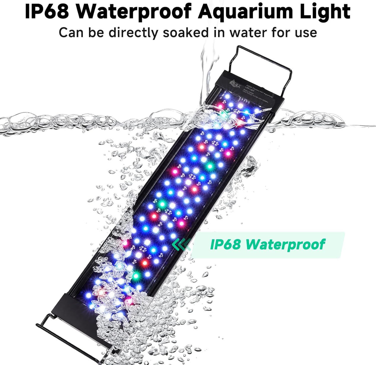 AQQA LED Aquarium Light, 24/7 & DIY Mode Full Spectrum Fish Tank Light – Essentials for Fish - For 24-32 inch fish tank - image 3