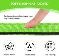 Reflective Dog Collar, Adjustable Nylon for Medium Dogs - Green / S:width 5/8"neck 10.5-16" - image 3