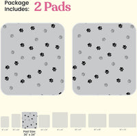 Super Absorbent Washable Pee Pads for Dogs - Rectangular - Gray / 34x36 - image 4