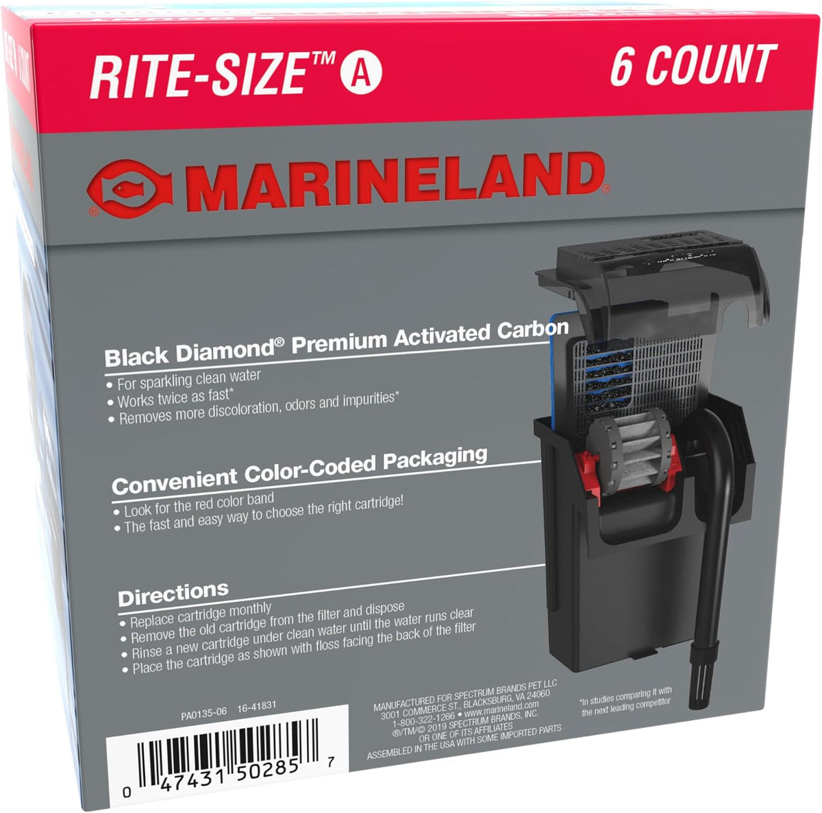 Marineland Bio-Wheel Penguin Rite-Size C Aquarium Filter Cartridge - Size A / 6-Count - image 2