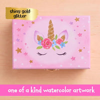 Jewelkeeper Jewelry Box for with Pullout Drawer - Party Unicorn w/Accessory - image 4