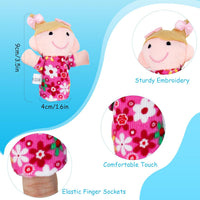 Sealive 6 piece family finger puppets for toddlers with grandparents, parents and kids - view 7