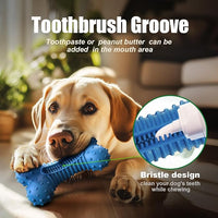 Dog Toys for Aggressive Chewers, Chew Toys for Medium Large Dogs, Durable Natural Rubber Toys with Bacon Flavor, Indestructible Dog Toy,Blue
