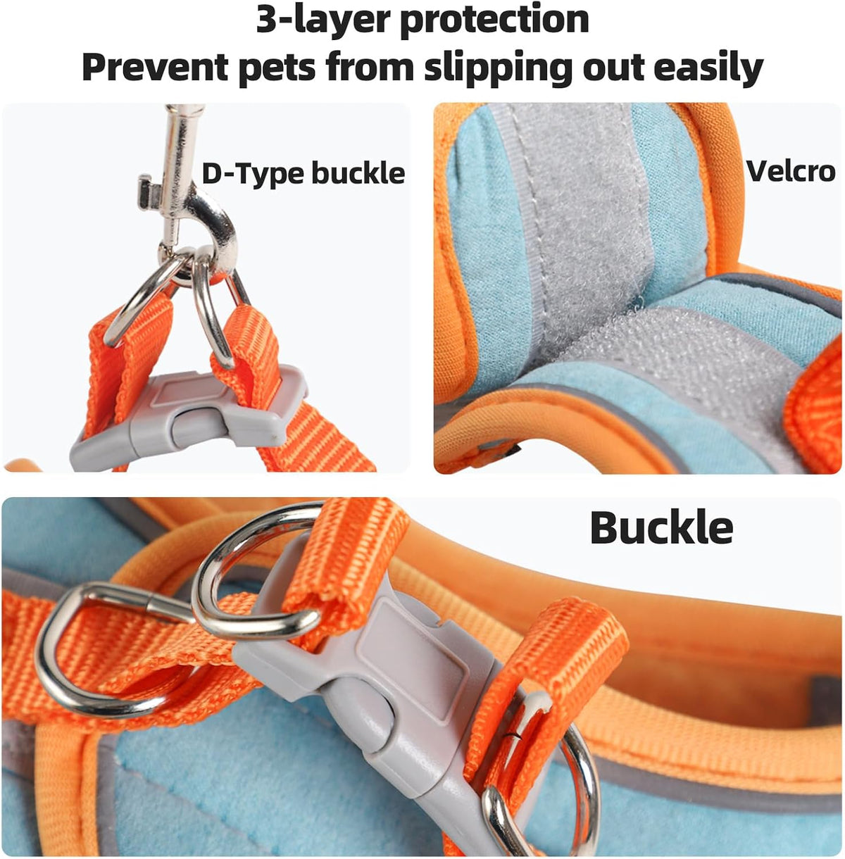 Adjustable Bunny Harness and Leash Set, Rabbit Vest Supplies – Essentials for Small Pets - image 2