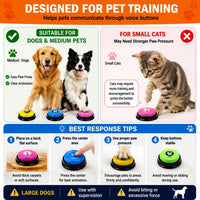 Dog Buttons for Communication, 10 Color - 10 colors,16 pcs - image 4
