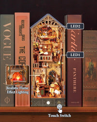 Tonecheer DIY Book Nook Kit 3D Wooden Puzzle Fairy Tale Miniature - Leonardo Da Vinci - image 2