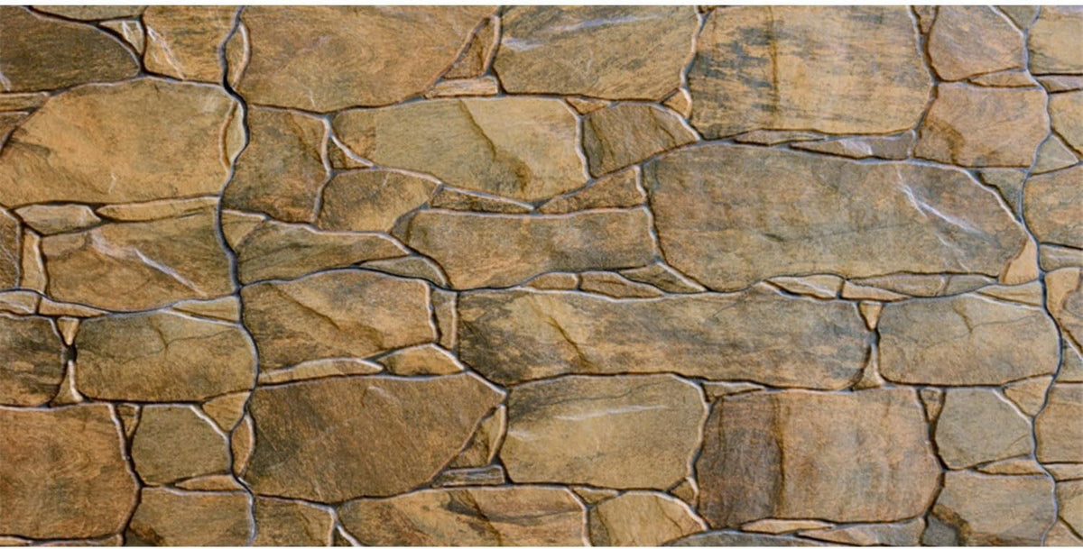 Stone Aquarium Backdrop Rock Wall Fish Tank Background 72x24 - 72x24in/180x60cm