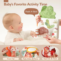 hahaland Baby Soft Cloth Crinkle Books Touch and Feel Sensory Infant - Sensory Book - image 3