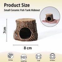 Pink Aquarium Decor Ceramic Cute Strawberry Betta Fish Tank Cave – Essentials for Fish - Tree-brown / Tree - image 3