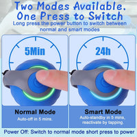 Interactive Cat Toy Ball - Automatic Interactive Cat Toys for Indoor Cats with 3 Tails, 2 Speeds - 2 Pack Blue - image 3