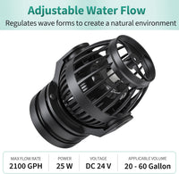 Uniclife Aquarium Wave Maker for 120-300 Gallon Fish Tanks 3400 GPH - 60-120 Gallon - image 2