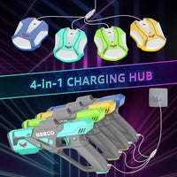 Rechargeable Laser Tag Set with Vests - 4 Black / 4 - image 3