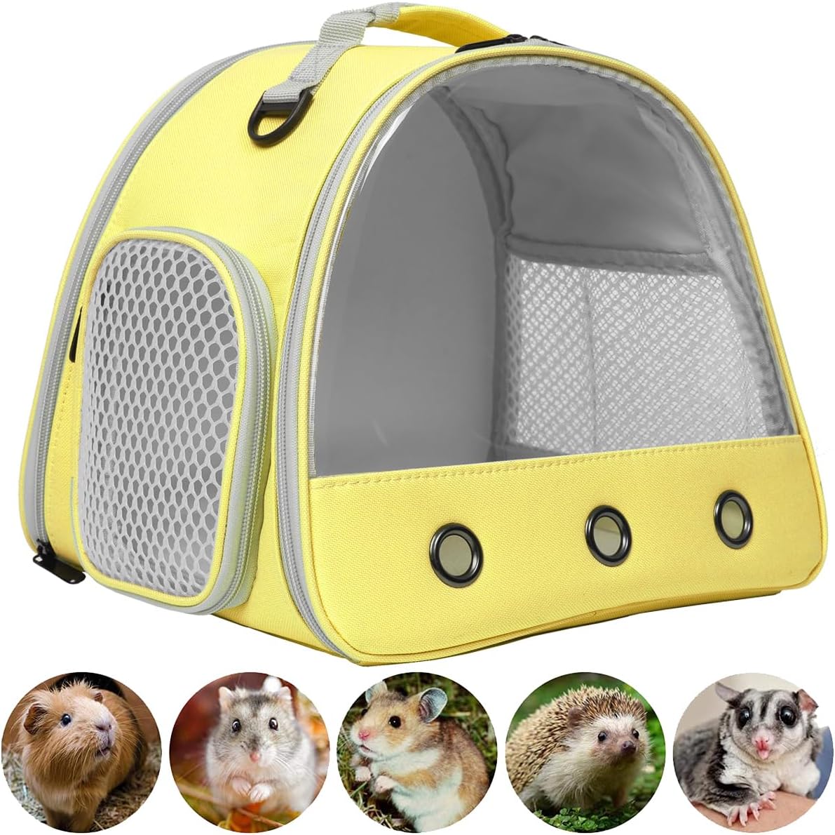Bearded Dragon Travel Carrier, Lizards Carrier - Yellow / Carrier - image 2