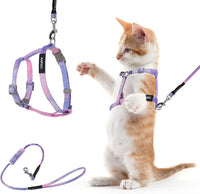 TIESOME Cat Harness and Leash Set - Gradient Purple