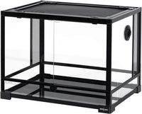 REPTI ZOO 50 Gallon Reptile Glass Tank Terrarium 2 in 1 Side Meshes - 24" x 18" x 18" (34 Gallon) - image 3