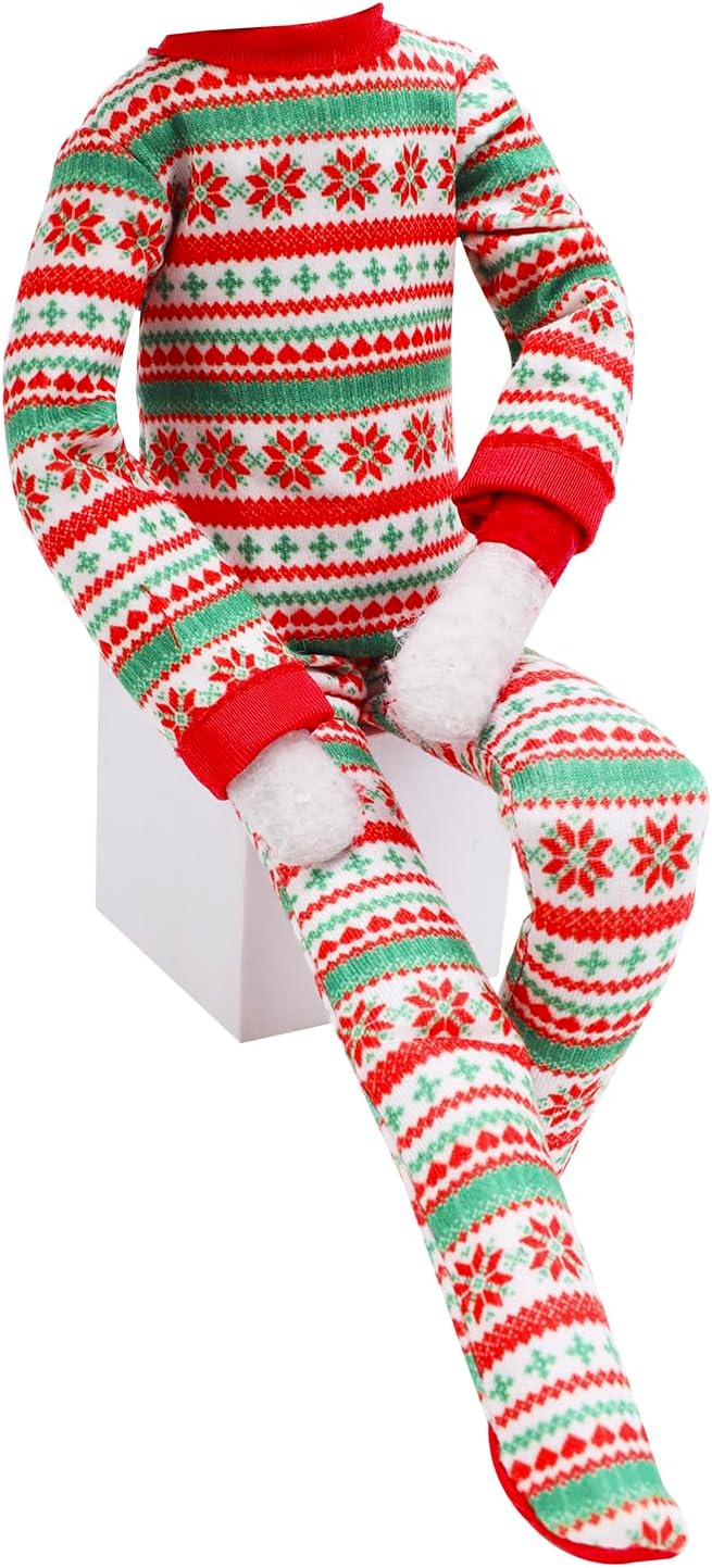 E-Ting one-piece Christmas pajamas for elf doll in reindeer style - view 4