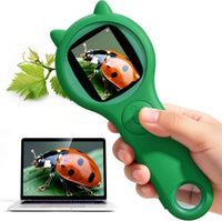 Kids Microscope, 500X Digital Magnifying Glass, Explore STEM Toy - Green / 1 Pcs