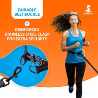 Active Pack Hands Free 2 Dogs Leash Medium & Large - Orange / 2 dogs M/L - image 4