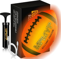 Glow in The Dark Football, Light Up LED Football Size 6 - Size 9