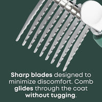 Dematting Comb for Dogs, Serrated Mat Remover for Curly Coats - image 4