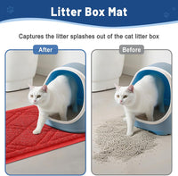 Smiry Cat Litter Box Mat 30x17 - 30x17 / Red - image 4