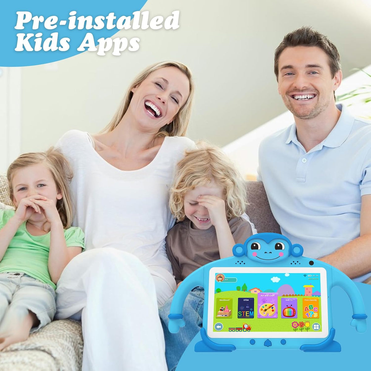 Tbltaca Kids Tablet 7" Tablet for Kids 32GB Toddler Tablet with Wi-Fi - Blue - image 2