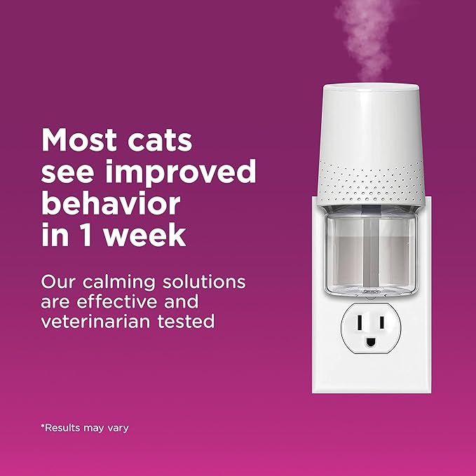 COMFORT ZONE 6 Pack Cat Calming Diffuser Refills; 30-day Refills; Pheromones Help Cat Anxiety