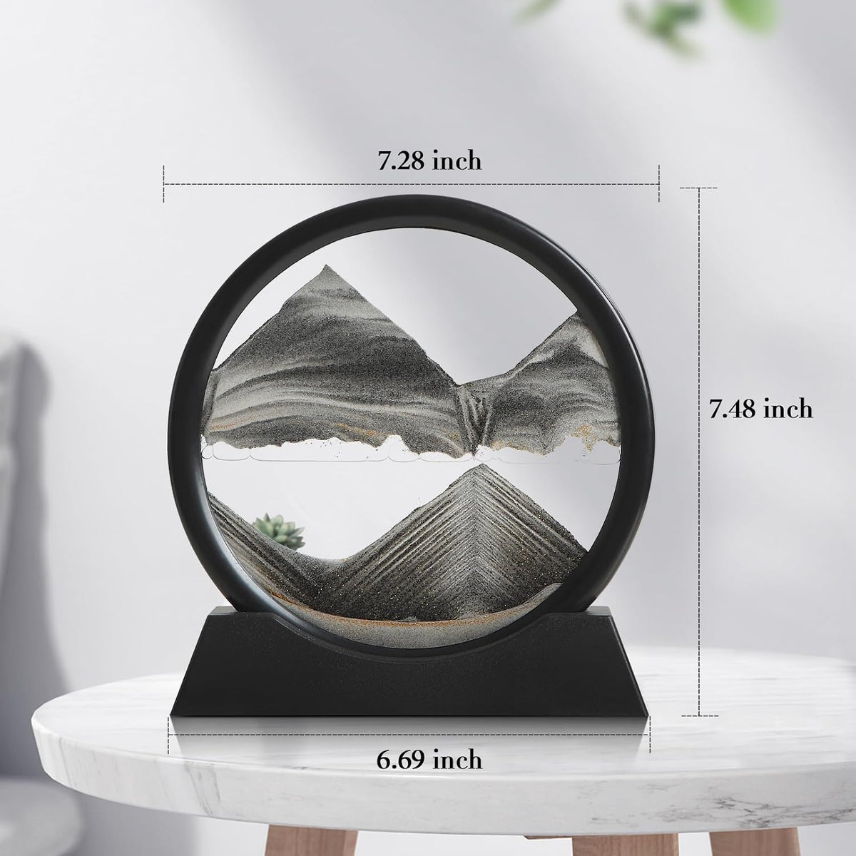 Moving Sand Art Liquid Motion - 7 inch / Black - image 2