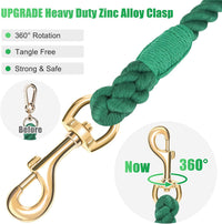 5 FT Handmade Rope Dog Leash for Small Medium and Large Dogs – Essentials for Dogs - 5FT x 1/2in (Pack of 1) / Dark Green - image 4