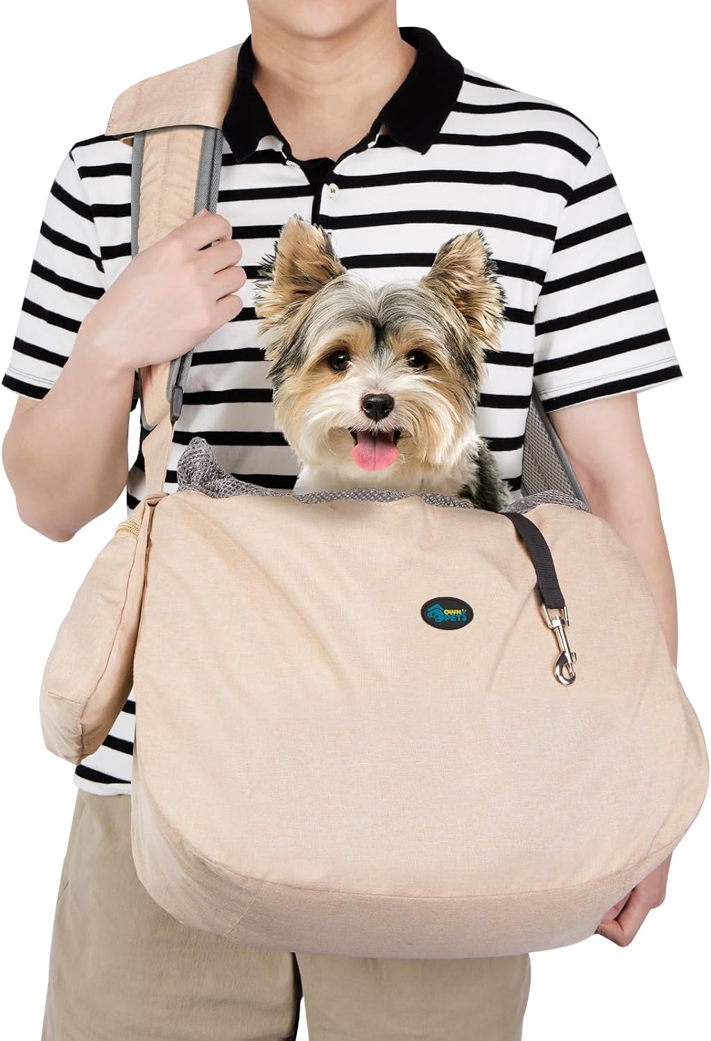 Ownpets XL Dog Sling 15-25lbs - Beige