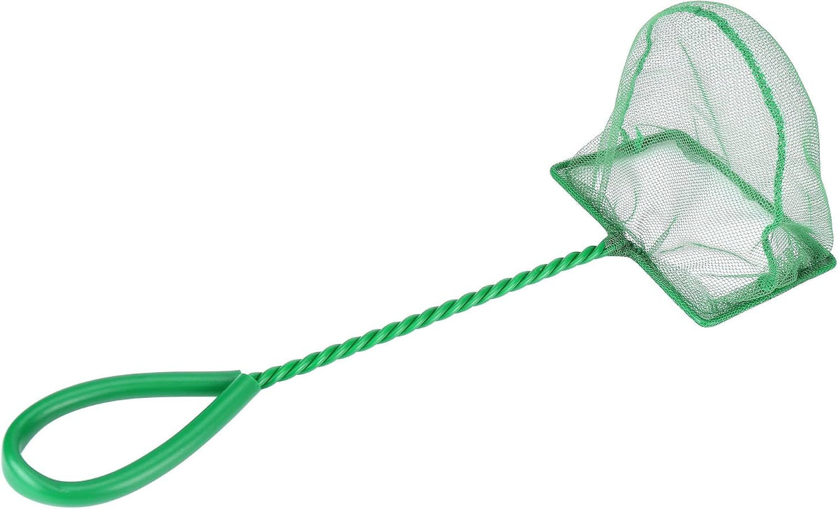 2 Pack Aquarium Fish Net Fine Mesh Quick Catch Tank Skimmer 5 Inch – Essentials for Fish - Green / 4" (2-Pack) - image 3