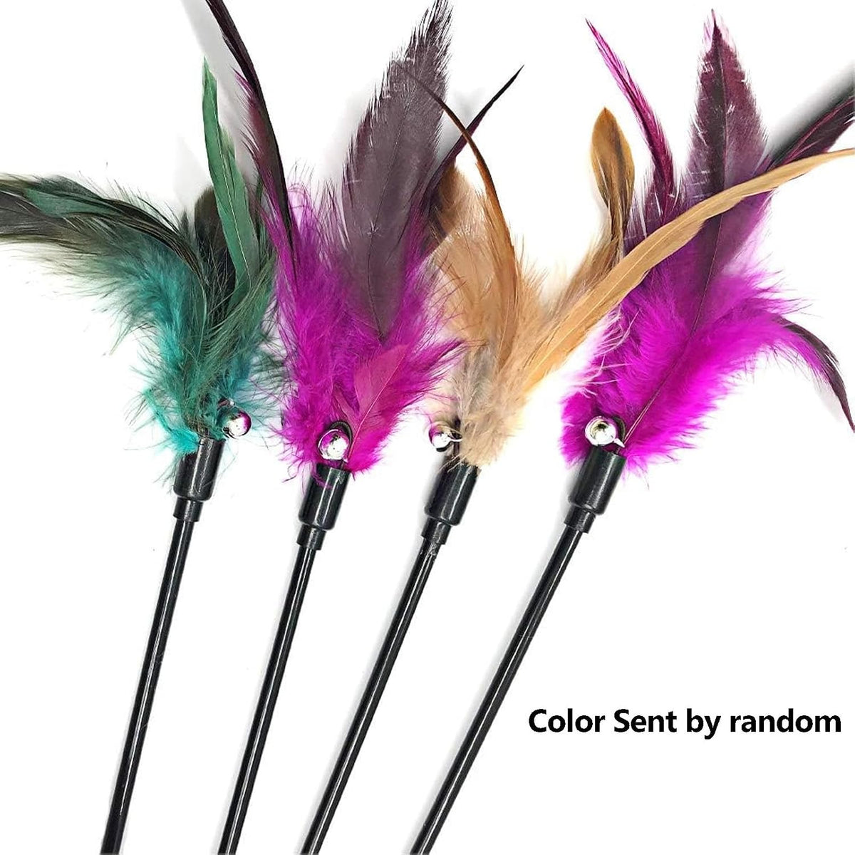 4 PCS Interactive Cat Teaser Wand - A - image 3
