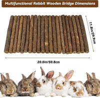 kathson Wooden Hamster Bridge - L (20.0 x 11.8 inches) - image 4